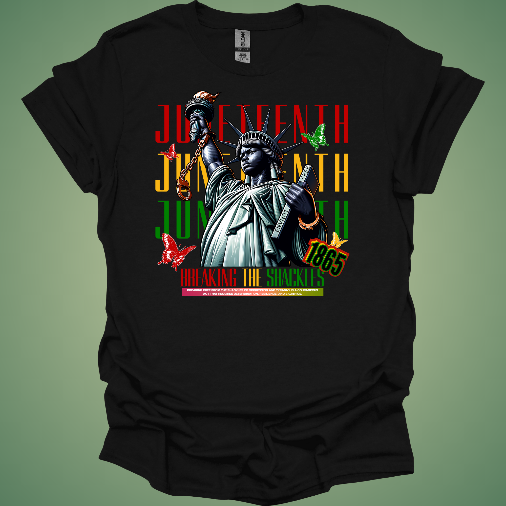 🔗 Juneteenth 'Break Every Chain' Tee (“Freedom Still Rings: Juneteenth Tees Now $20 While Supplies Last”)