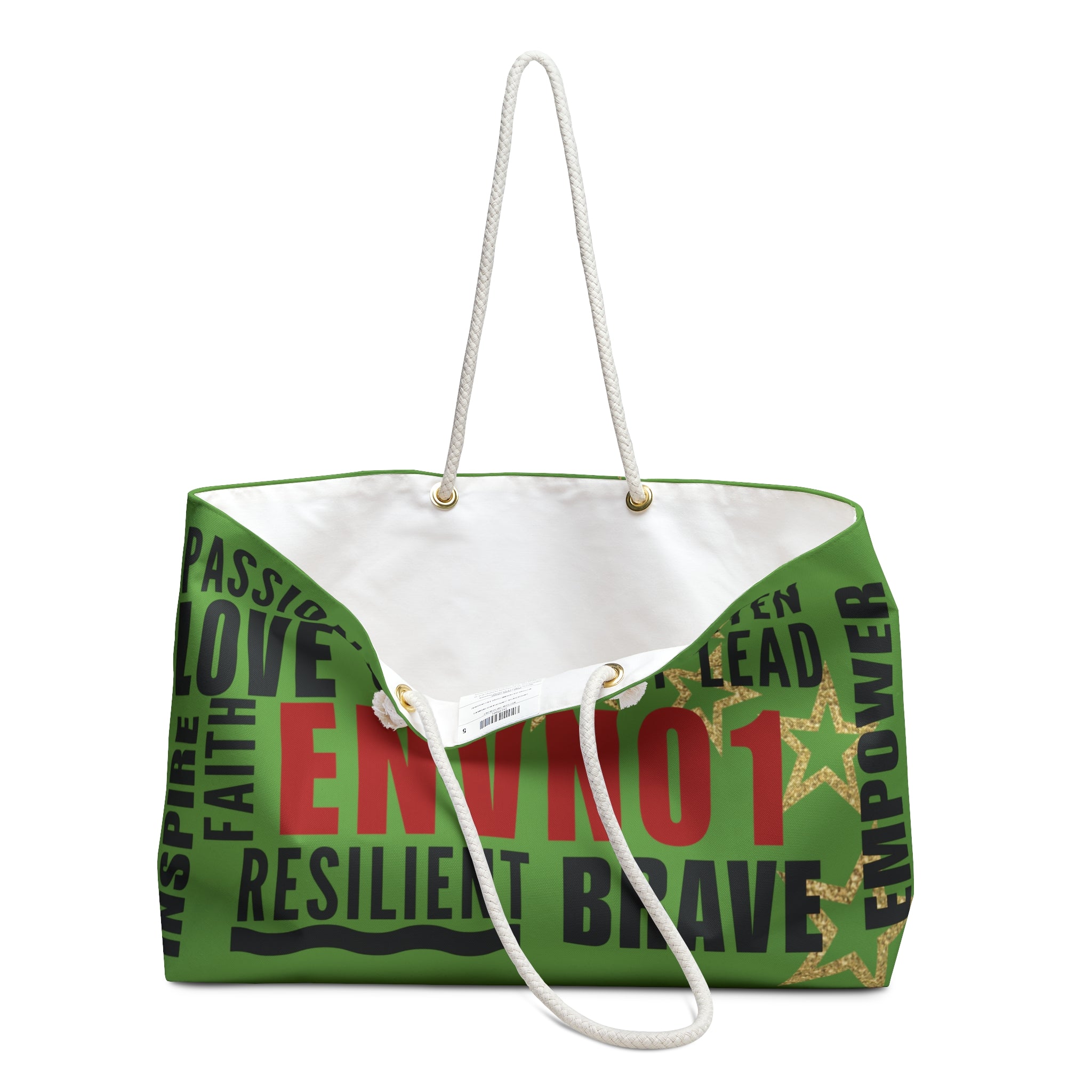 ENVNO1 Affirmation Weekender Bag - Green