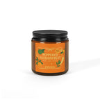 Peppered Passionfruit Soy Candle — Amber Jar (Holiday Scented Candle)