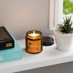 Peppered Passionfruit Soy Candle — Amber Jar (Holiday Scented Candle)
