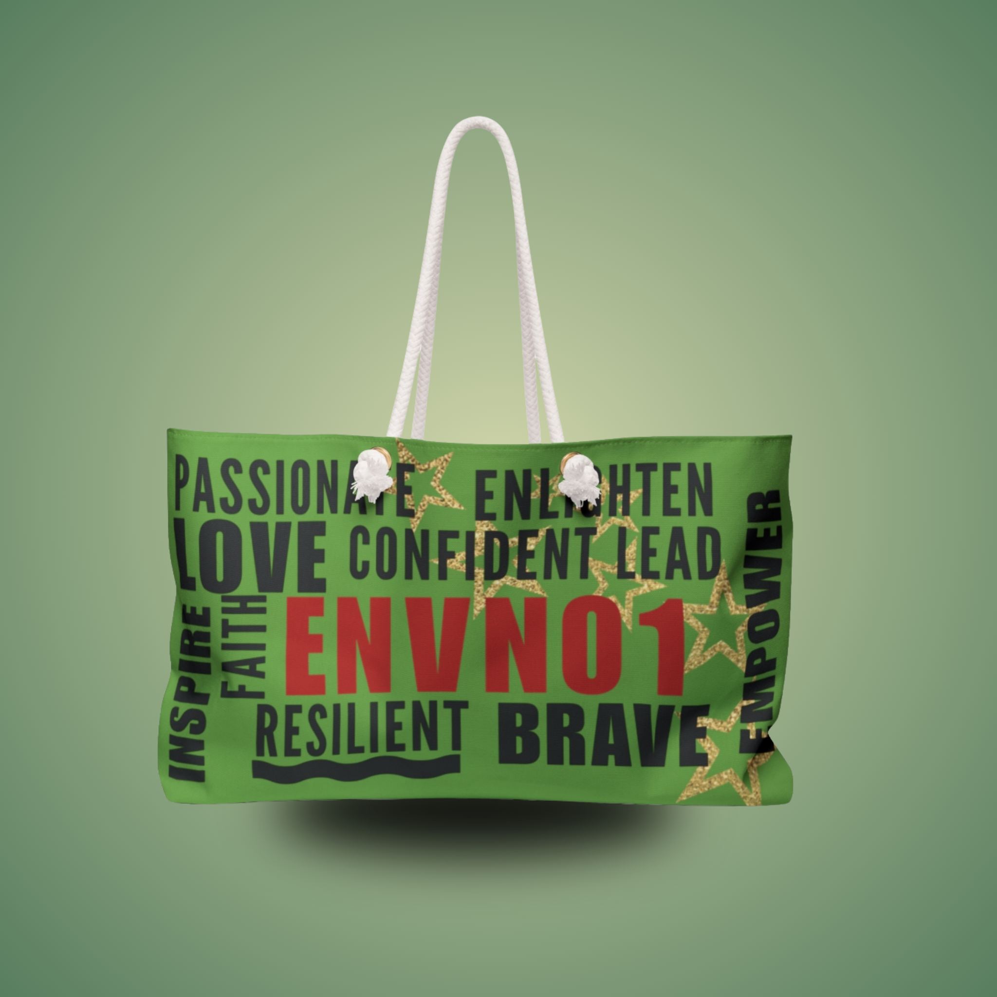ENVNO1 Affirmation Weekender Bag - Green