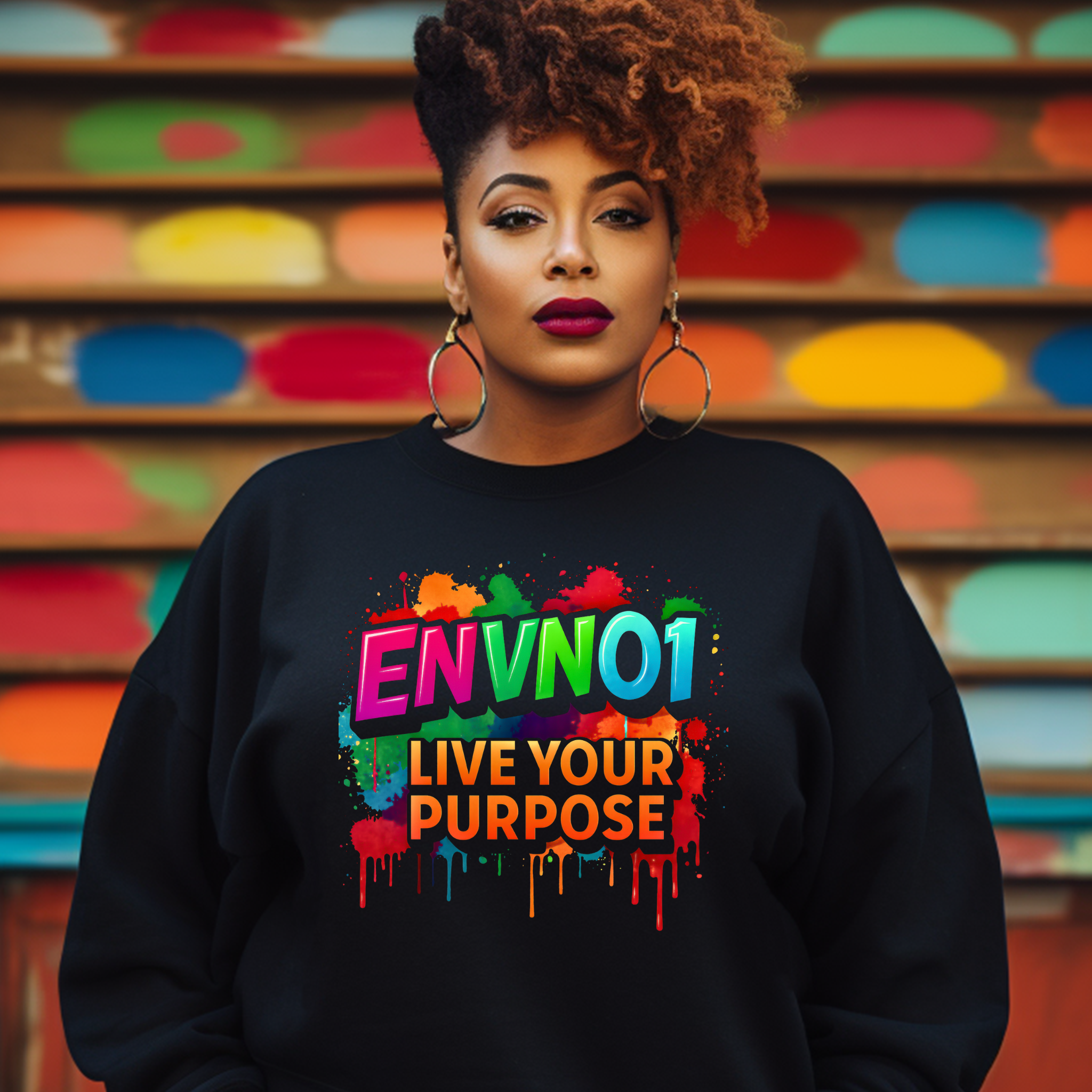 🔥 ENVNO1 Colorsplash Crewneck