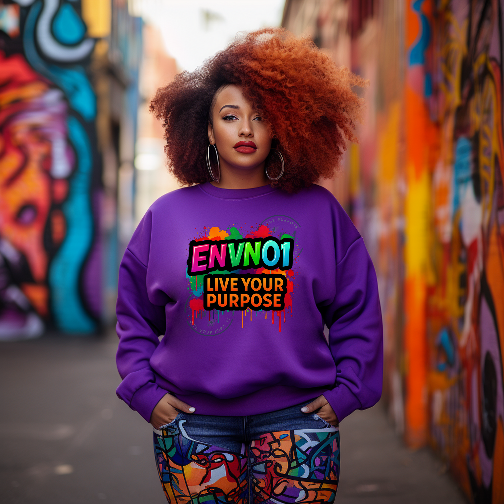 🔥 ENVNO1 Colorsplash Crewneck