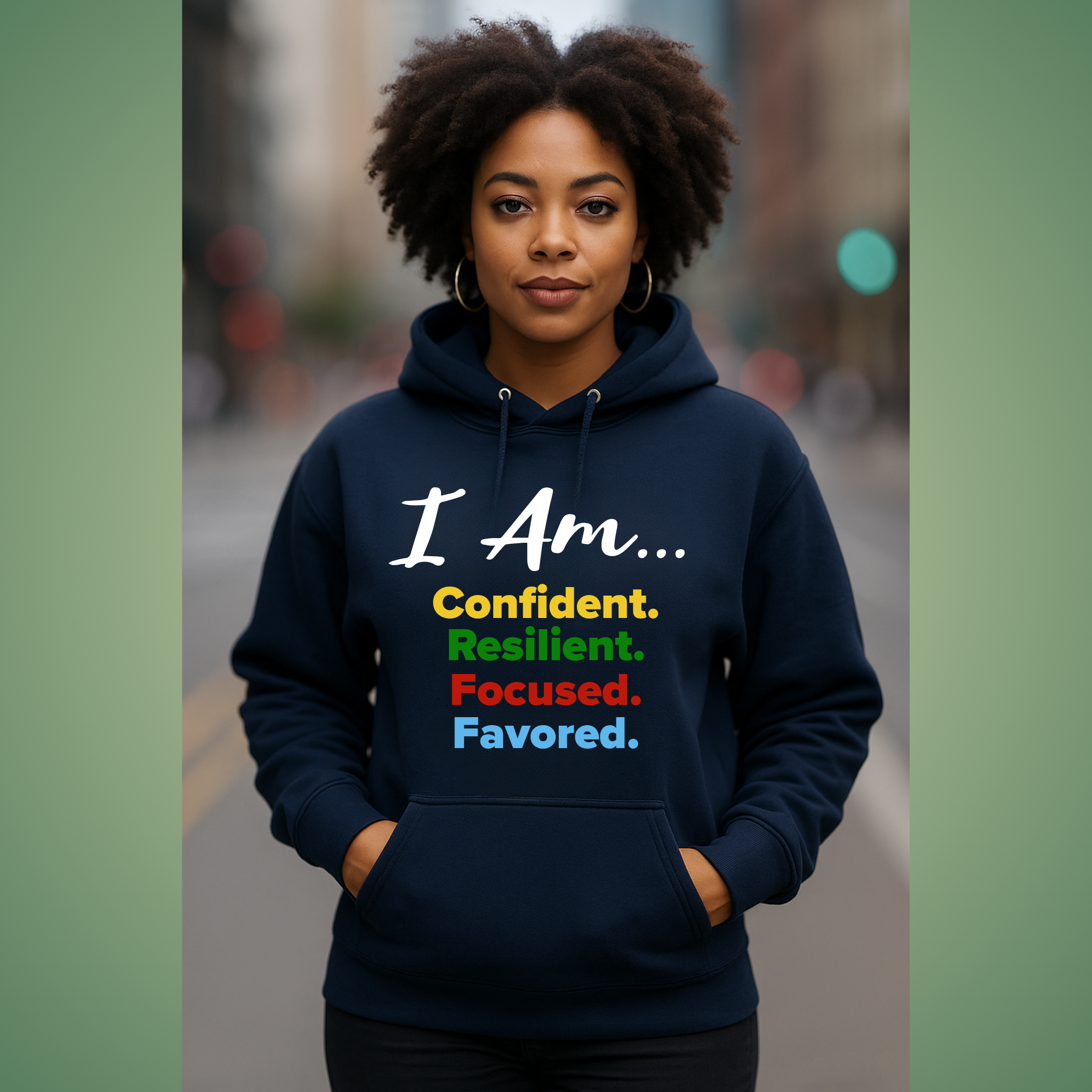 🖤 I Am... Affirmation Hoodie (Black or Navy)