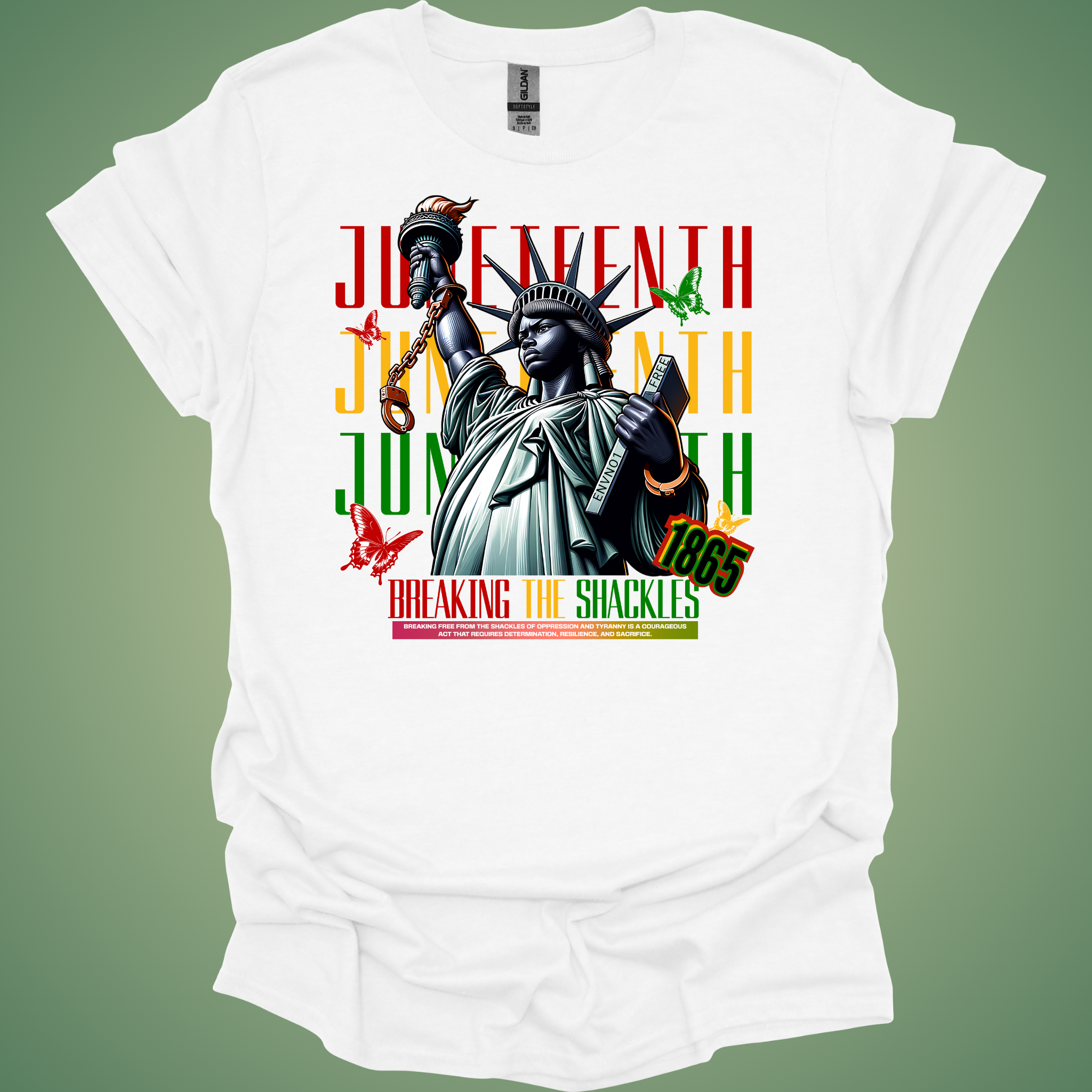 🔗 Juneteenth 'Break Every Chain' Tee (“Freedom Still Rings: Juneteenth Tees Now $20 While Supplies Last”)