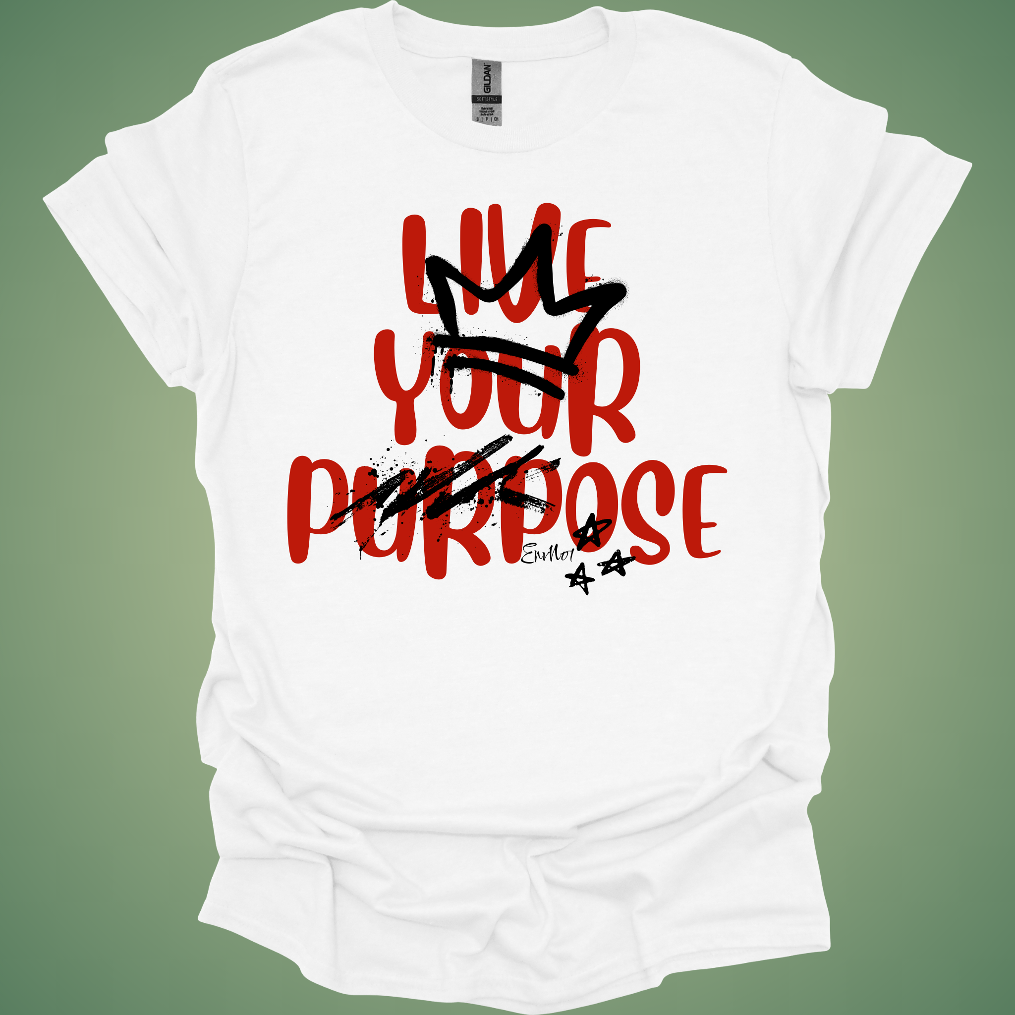 🔥 Live Your Purpose – Remix Tee (Fire Red Edition)